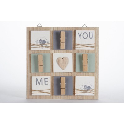 Wooden Clip Board Photo Message Memo Note Holder Shabby Hanging Pegs Sign 5060568600284  122838535420